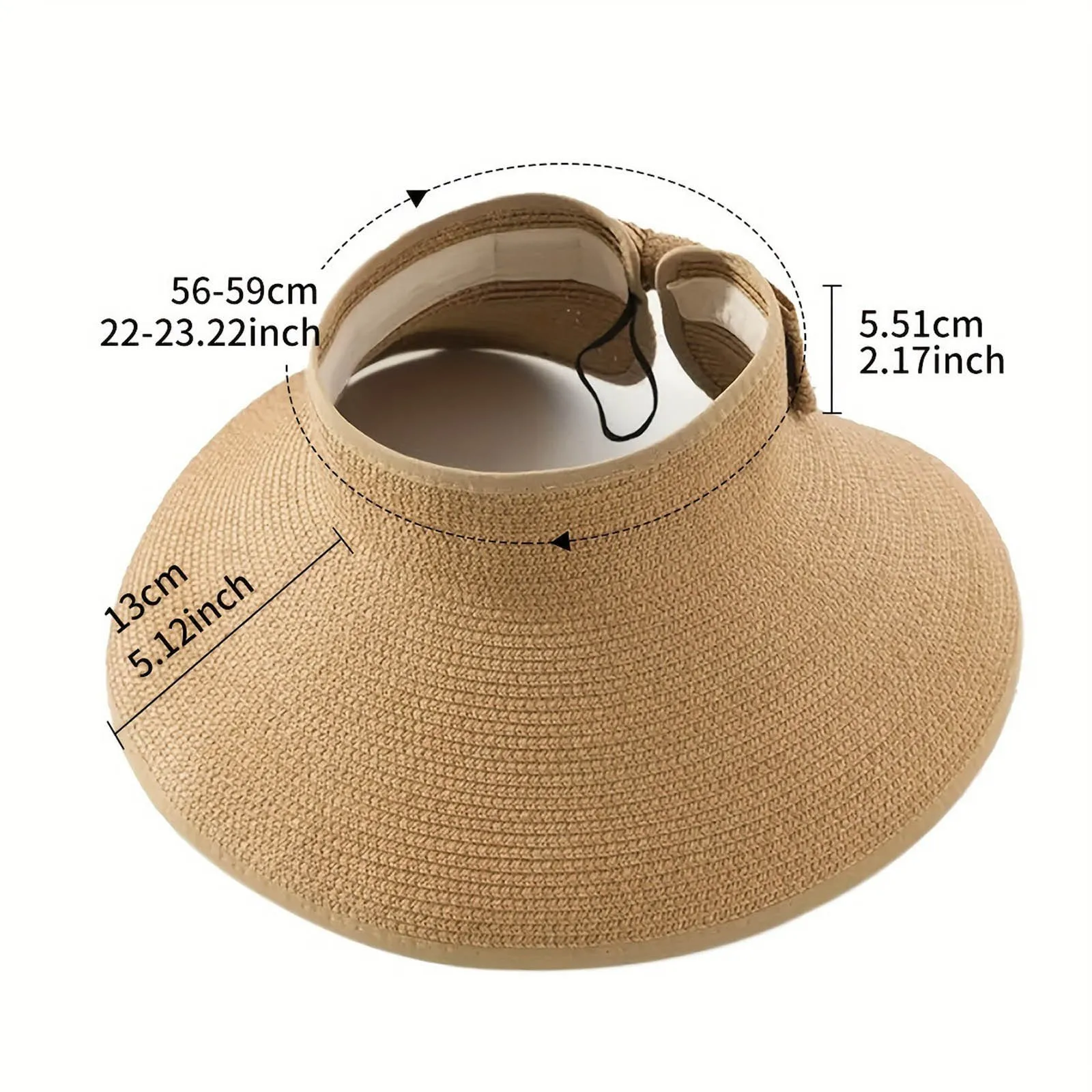 Boho Womens Bow Sunshade Hat Top Empty Sunscreen Beach Sun Hat Solid Color Foldable Holiday Summer Cap