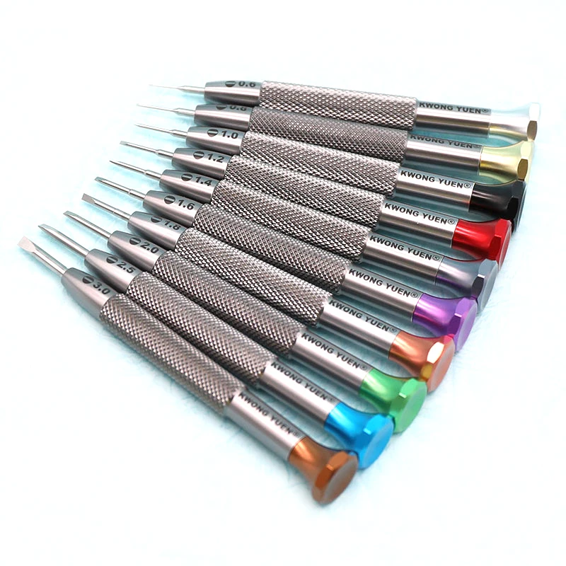 Outils de Réparation de Montres de Haute Qualité, Tournevis à Lame Plate de 0.6 à 3.0mm, Grande Taille Foy, Outils d'Horloger, 1 Pièce