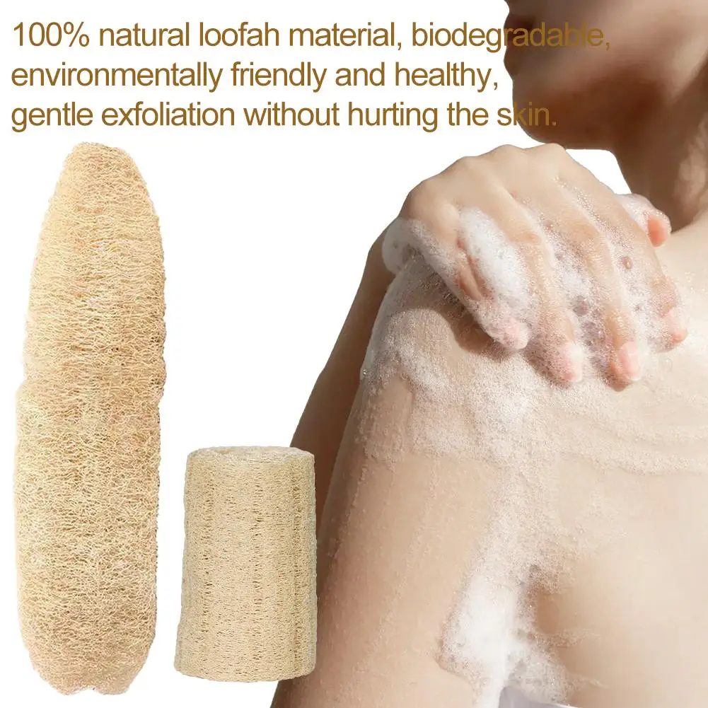 

Натуральная отшелушивающая губка для тела из люфы, многофункциональная экологически чистая губка для душа, щетка для чистки дома, инструмент для ванной комнаты, бытовой инструмент