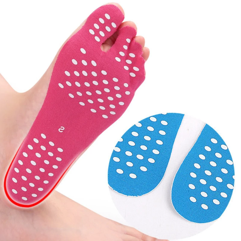 

1Pair Non-Slip Seaside Beach Shoes Equipped with Anti-skid Shoes Beach Socks Pad Sticker Insoles Flexible Beach Feet Care