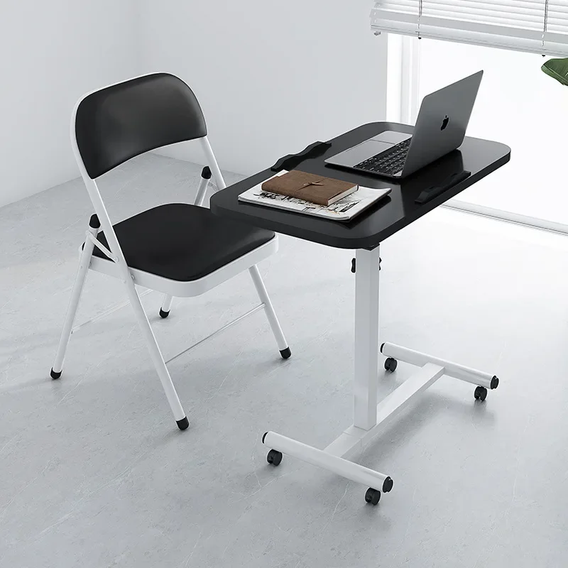 Laptop computer table Bedside table can be lifted and lowered 360 degrees Rotating desktop Simple portable mobile table