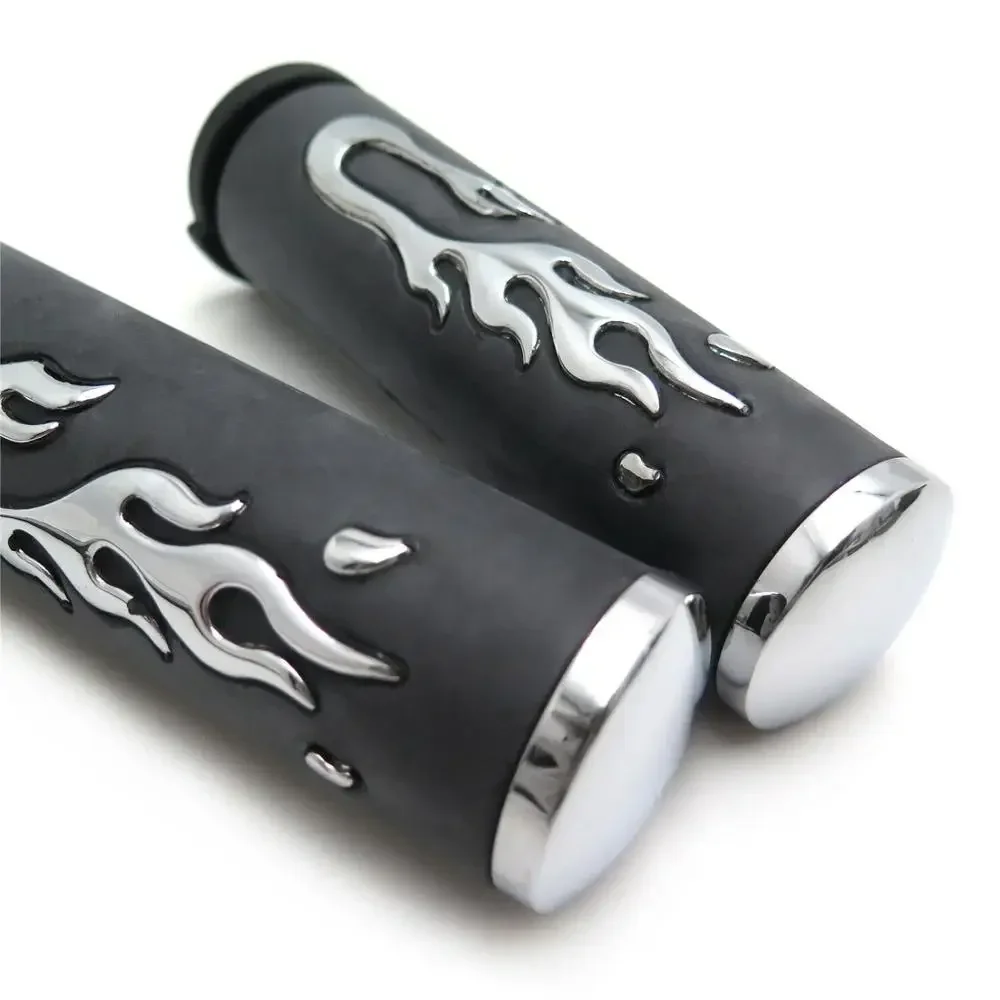 Flame Angry Fire Handlebar Grips for Harley Davidson Suzuki 1\