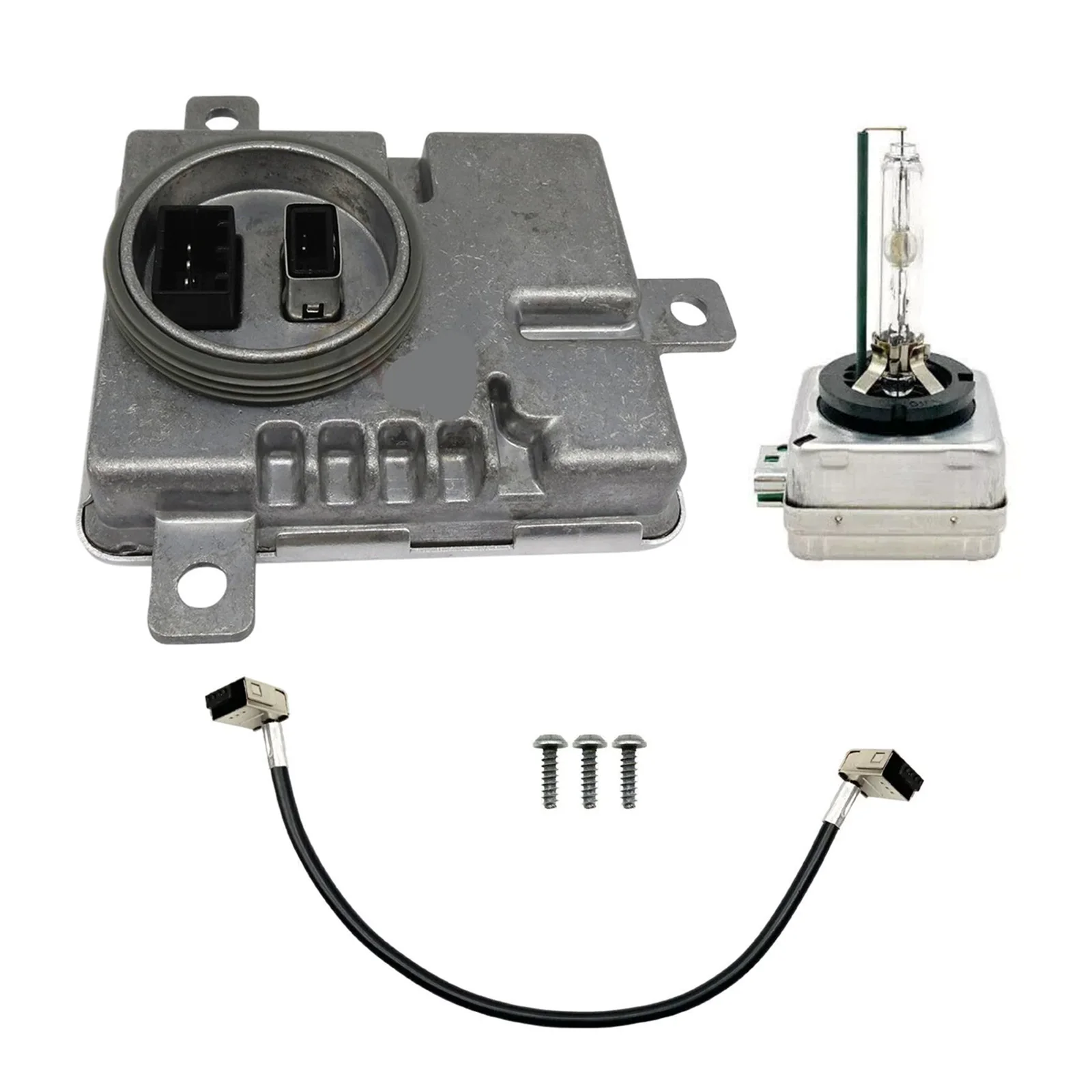 1Set Xenon HID Ballast with D3S Bulb & Screws for Chrysler 300 2011-2021 Lamp Control Unit Computer Replacement OEM W003T21971