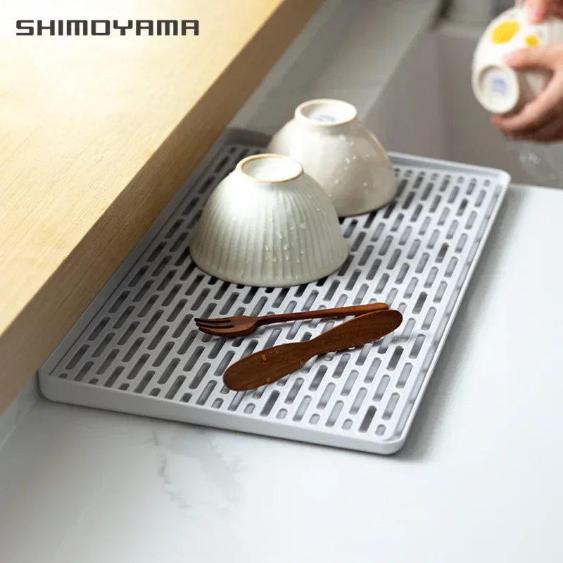 SHIMOYAMA Fruit Cup Drain Tray Multipurpose Double Layer Drainer Shelf Bowl Chopsticks Kitchen Organizer Washing Drying Rack