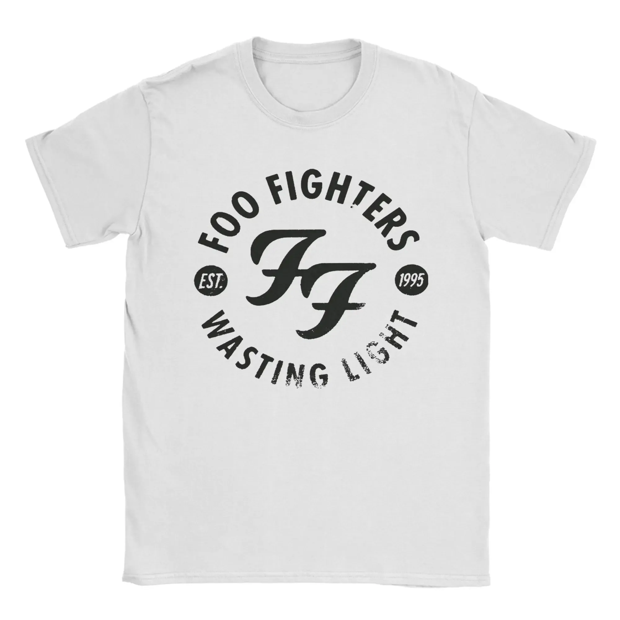 F-Foo F-Fighters جرافيك طباعة تي شيرت روك باند الملابس القطنية العصرية قصيرة الأكمام للجنسين جولة الرقبة تي شيرت تي شيرت مطبوع #4