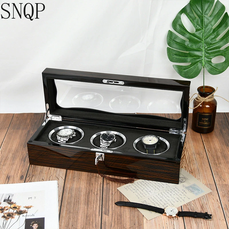 Watch Boxes Storage Organizer Box High Grade Piano Paint Baking Luxury Wooden Watch Box Display Collection Case Customized Logo