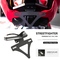 Motorcycle License Plate Bracket Holder Rear Short Tail Bracket Kit For Ducati Panigale V4S Streetfighter V4 S V2 2020-2024