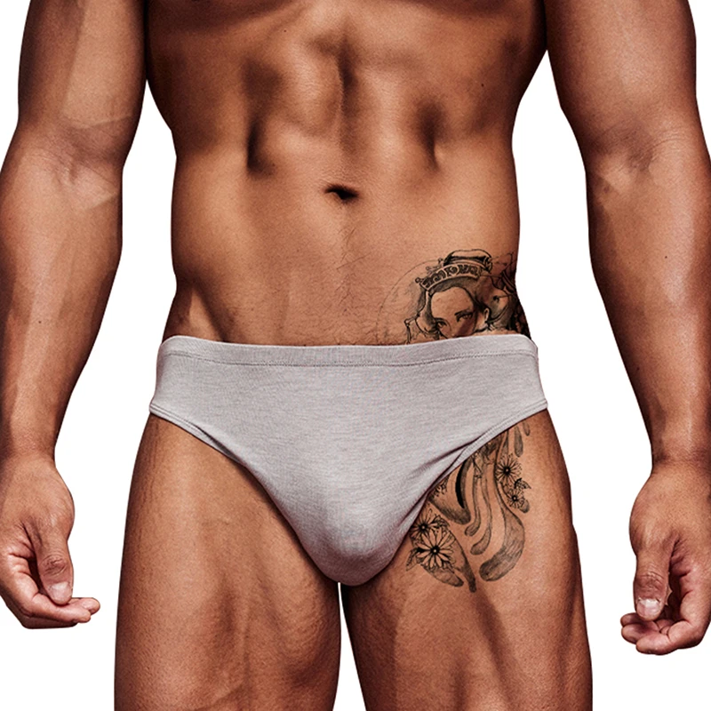 ADANNU Underwear Men Low Waist Underpants New Sexy Men Briefs Thin Section Breathable Modal Soft Cool Quick Dry AD315