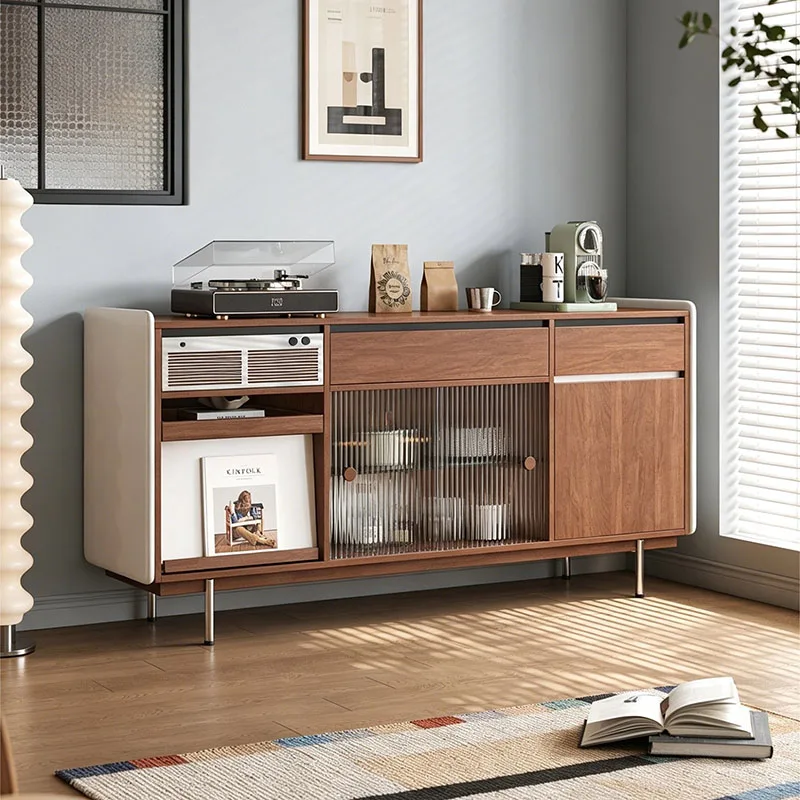 &Coffee Wood Living Room Cabinets Mirror Drawers Sideboards Filing Replica Craft Gabinete Salon Furniture