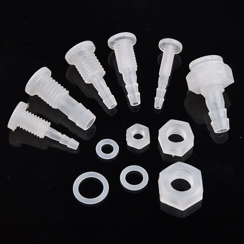 5~100 Pcs M5-M10 Pagoda Direct Connector Half Through Board Straight Through Joint Aquarium Fish Tank Water Pipe Hose Adapter