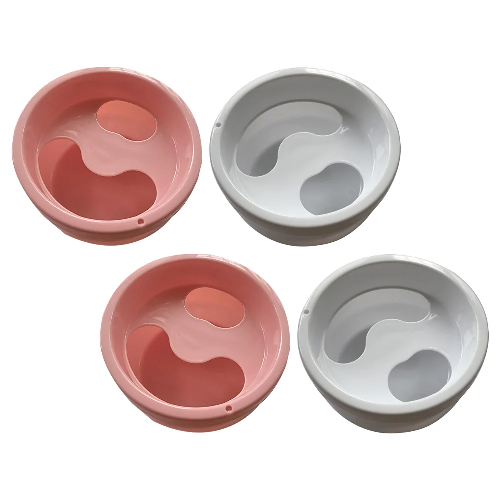 4 Pcs Tub Hand Soaking Bowl Nail Gel Manicure Gell Remover Plastic Abs Bowls for Nails Polish