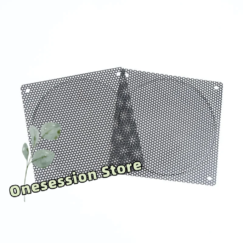 2Pcs PC Chassis Fan Dust Filter 120mm Ultra-Thin Metal Mesh Cover for Desktop Case Dust Prevention