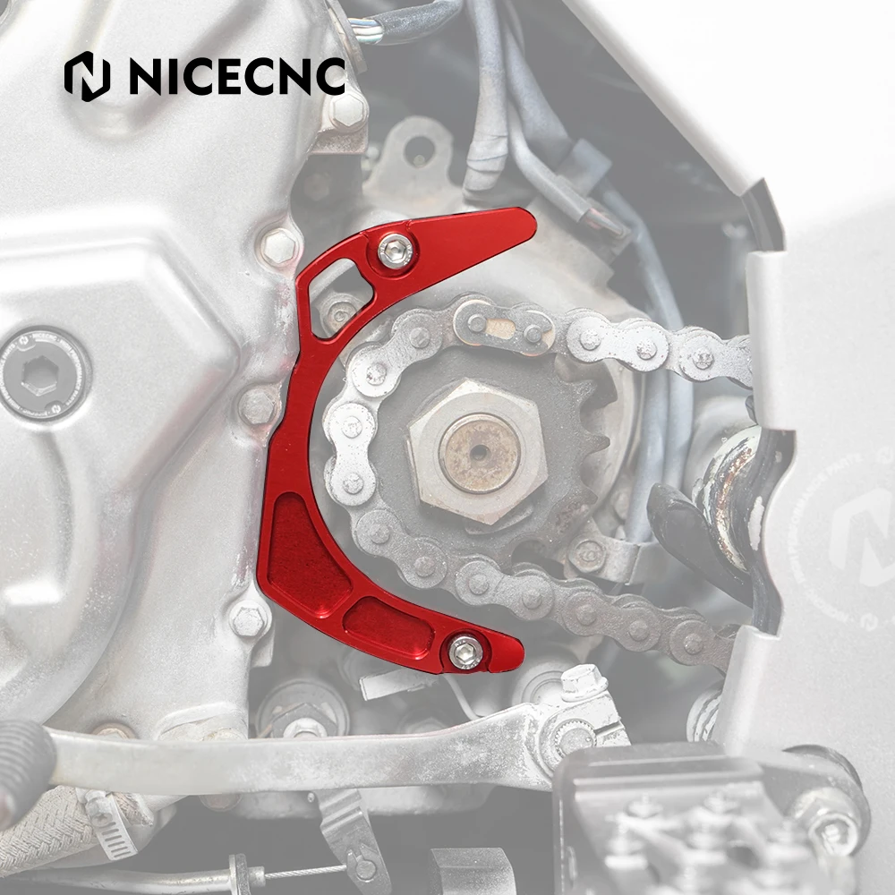 NiceCNC ATV Case Saver with 2x Bolts For Yamaha Raptor 700 700R SE 2006-2026 Accessories Billet Aluminum Red Protect The Engine