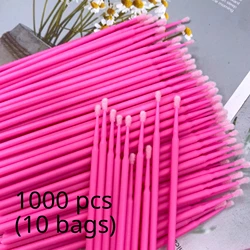 1000pcs Removing Swab Wholesale Micro Brush Makeup Brushes Eyelash Extension Supplies Lashes Accessories Make Up Tools