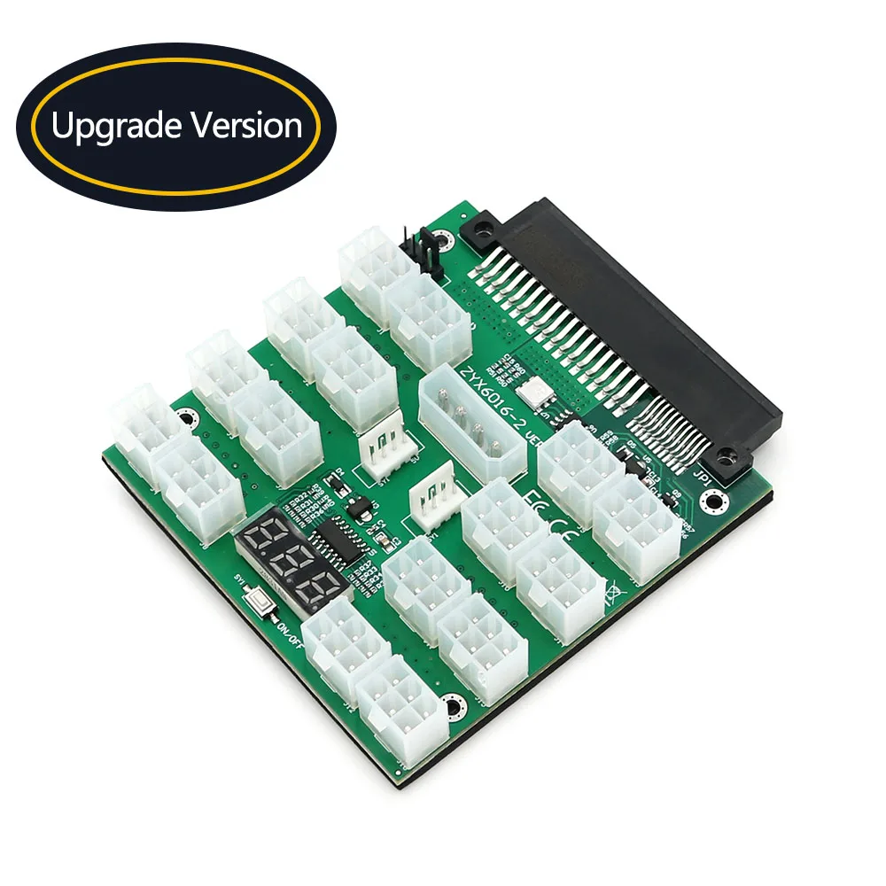 Breakout Board Dell 750W 1100W 2000W Server Power Converter Board ATX 16 Port 6Pin 4Pin PSU GPU Server Power Supply Mining Board