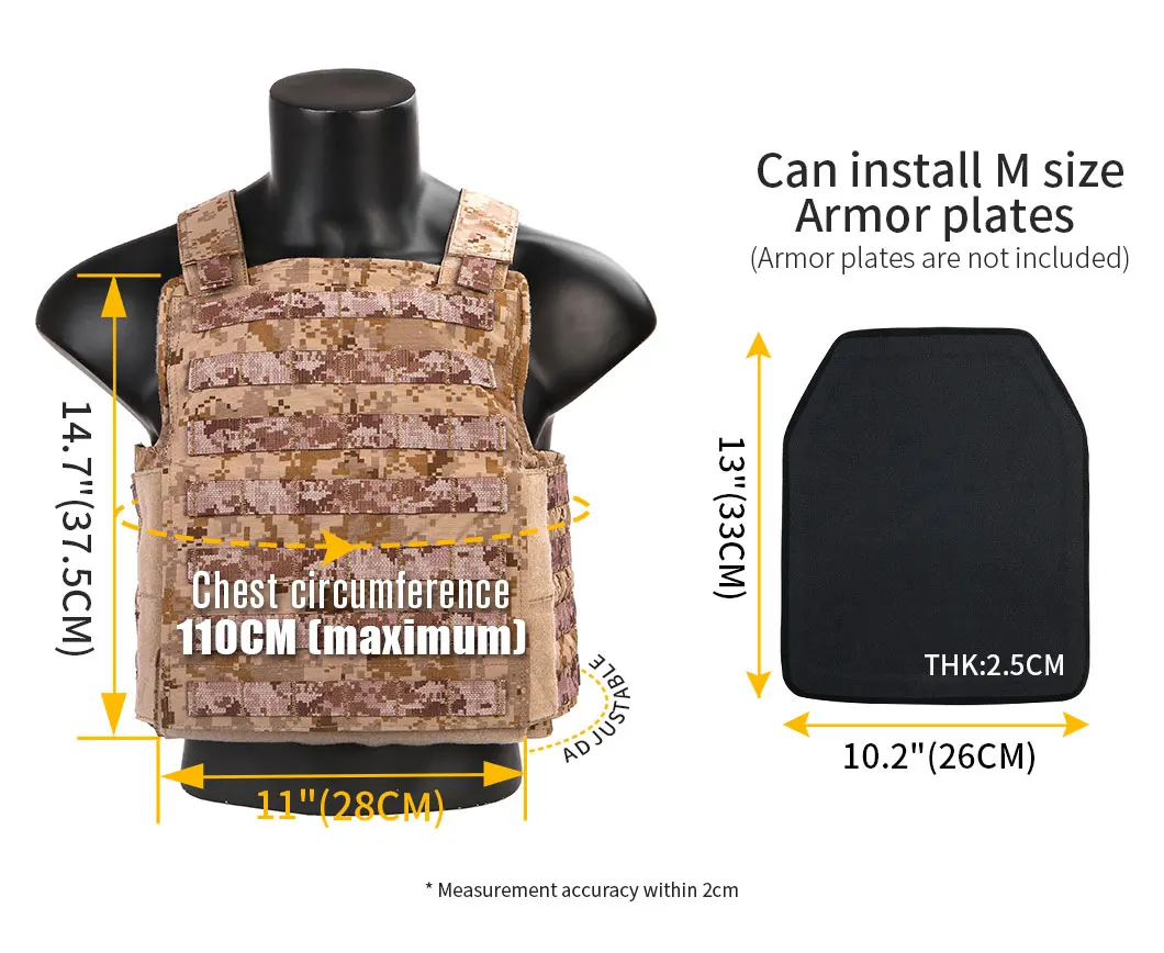 Emersongear für PROTECH Jagdweste Navy Seal Airsoft Körperpanzer Molle Plattenträger Schutzausrüstung Nylon EM2983 – Detail 1
