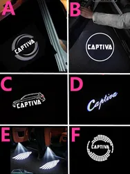 LED Car Door Ghost Shadow Lights Projector Accessories For Chevrolet Captiva C100 2018 - 2015 2014 2013 2012 2011 2010 2009 2008