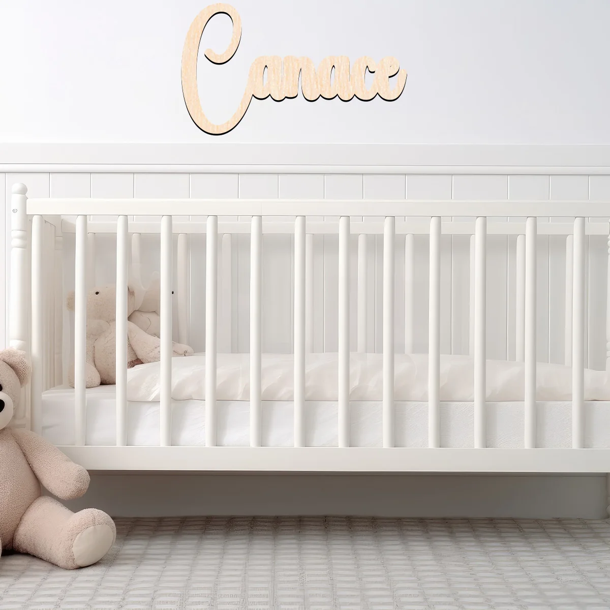 1 قطعة لوحة خشبية متينة مخصصة تحمل اسمًا على الطراز التقليدي لوحة تزيين الطاولة لغرفة النوم #5