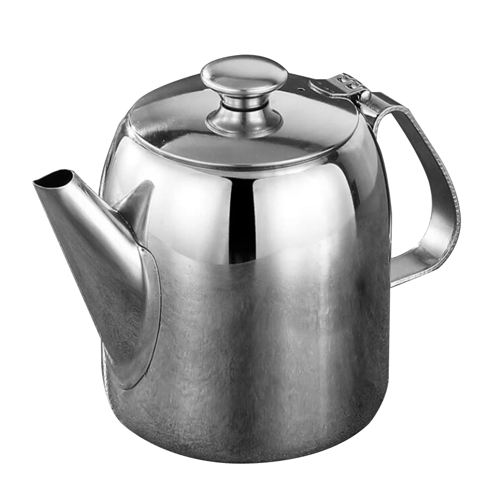 

Stainless Steel Teakettle Household Kettle Kitchen Supply Coffee Pot Oil Filter Water Jug Ergonomic Handle Anti-Scald