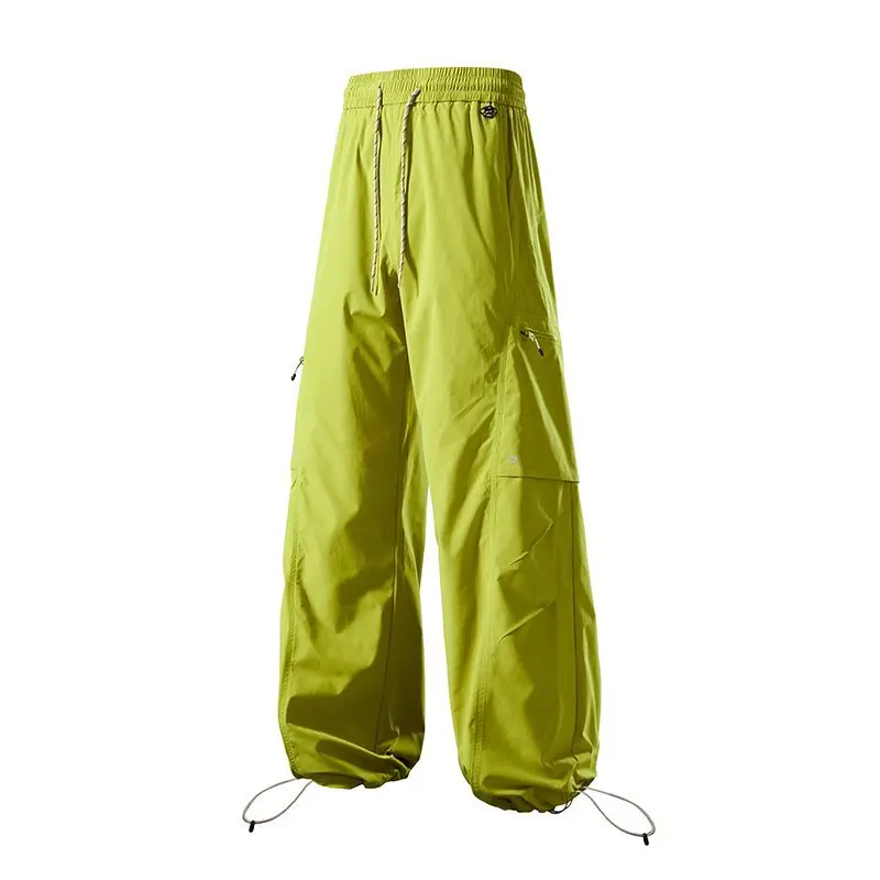 

IZEXX Spring Autumn Casual Pants Men's Loose Sport Waterproof Workwear Trousers Straight Leg High Waist Youth Faion