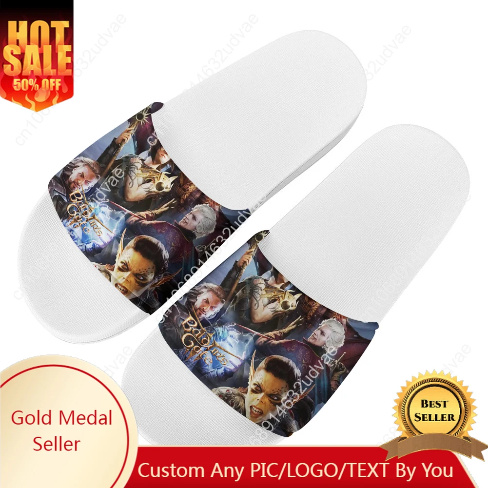 

Baldur's Gate Slippers Home Bathroom Sandals Water Shoes Men Women Teenagers Indoor Poor Sandal Customized Summer Slipper