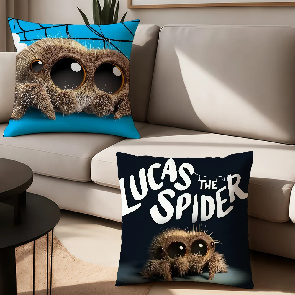 

Cartoon L-Lucas the S-Spider Pillow Case Office Cushions Suitable For Sofa Car Bedroom Decorative Cushion Cover
