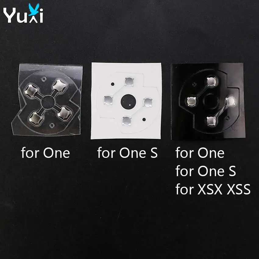 

YuXi Conductive Film Sticker For Xbox One S Controller Replacement D-Pad Button Metal For Xbox Series S X Dome Switch Pad