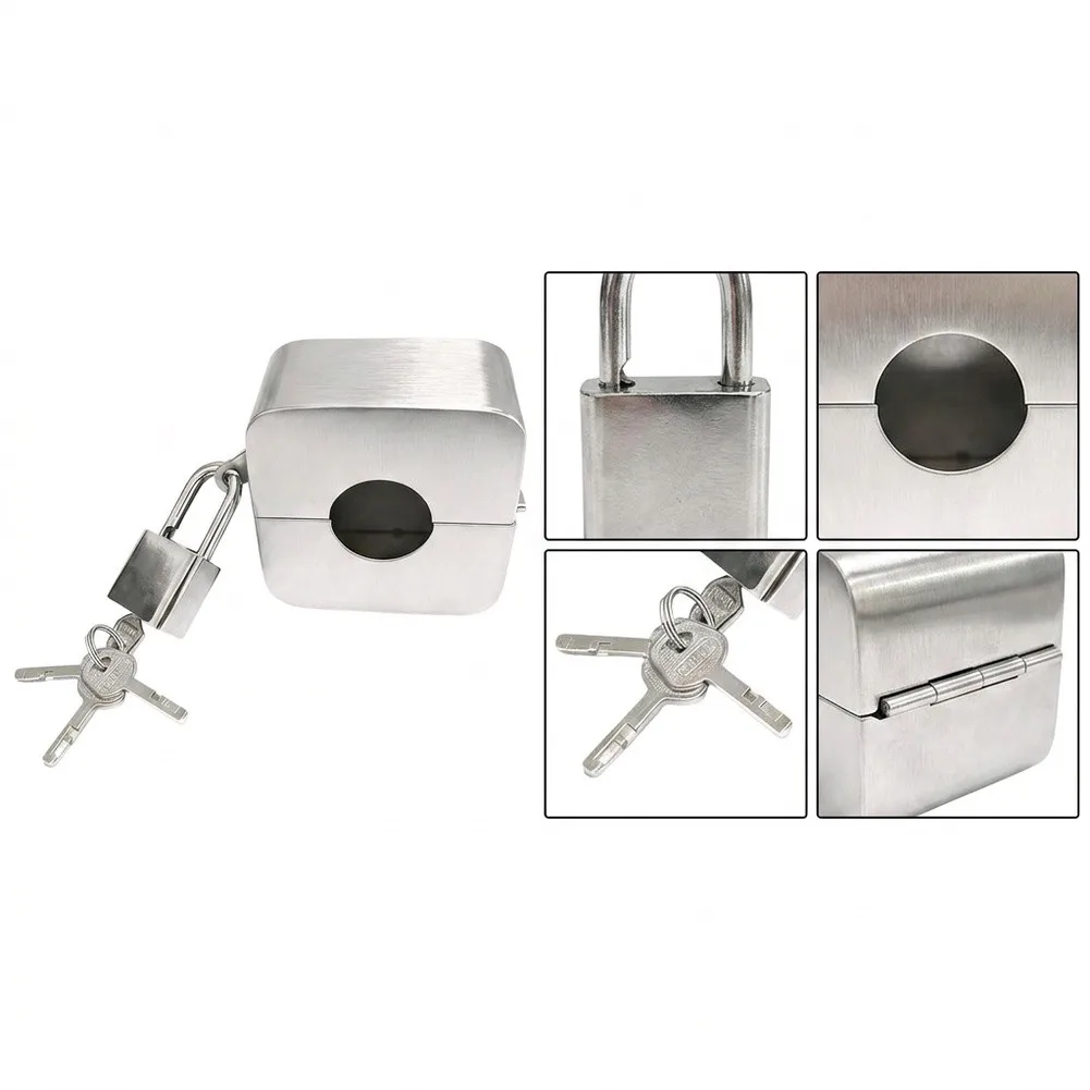 Faucet Security Cover Outside Faucet Lock Single Piece Structure Aging Design For Standard Faucets 1.3-2.5 Inch