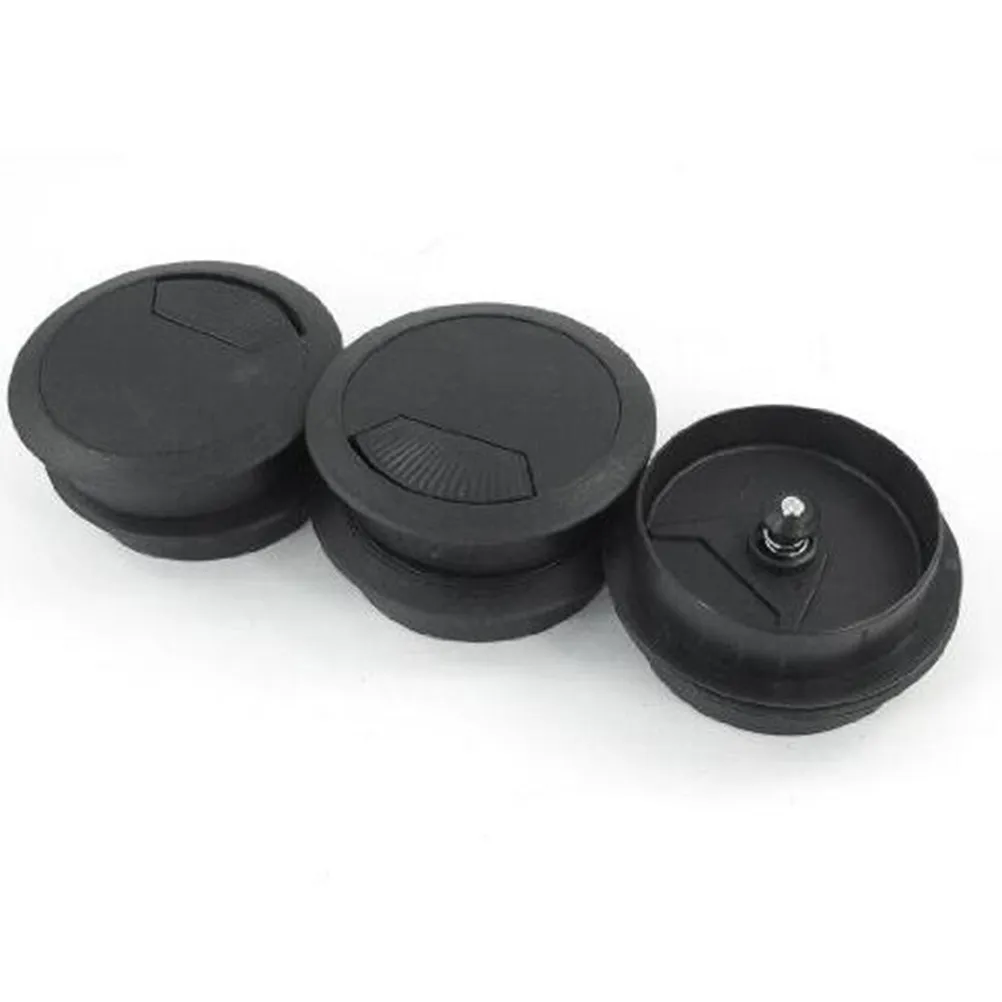 10Pcs Desk Cable Hole Cover Office Grommet Round Plastic 53Mm Computer Cable Cover Organizing Accessories Grey White