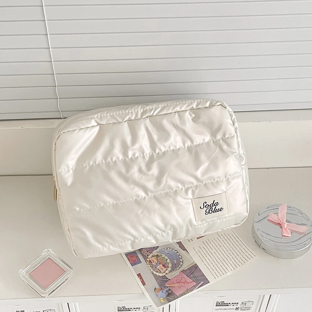 Großhandel große Kapazität wasserdichte Make-up-Handtasche Reise Frauen kosmetische Toilettenartikel Aufbewahrungstasche elegante Damen quadratische Reißverschlusstasche – Detail 7
