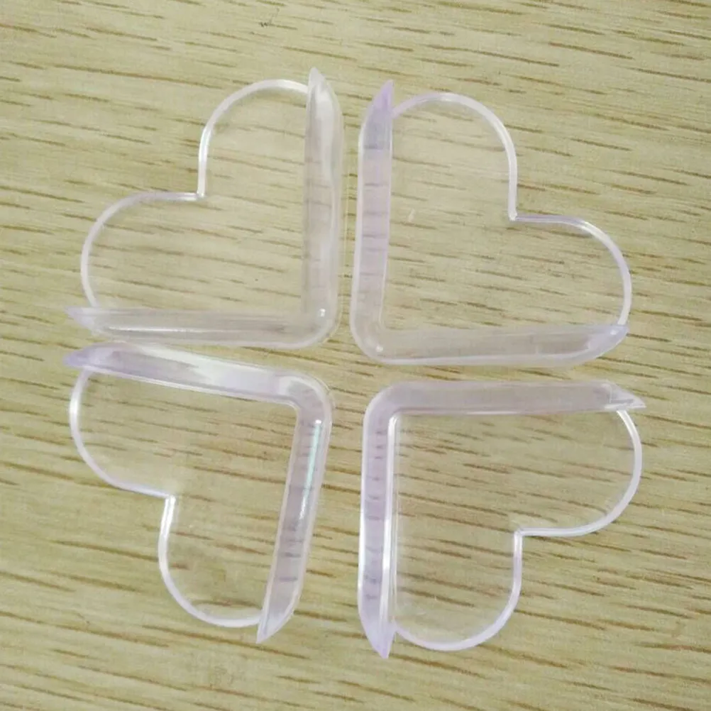 

Clear Heart-Shaped Corner Guards Set for Furniture Edges - Baby Proofing Bumpers Protection for Tables Dressers Bed Frames