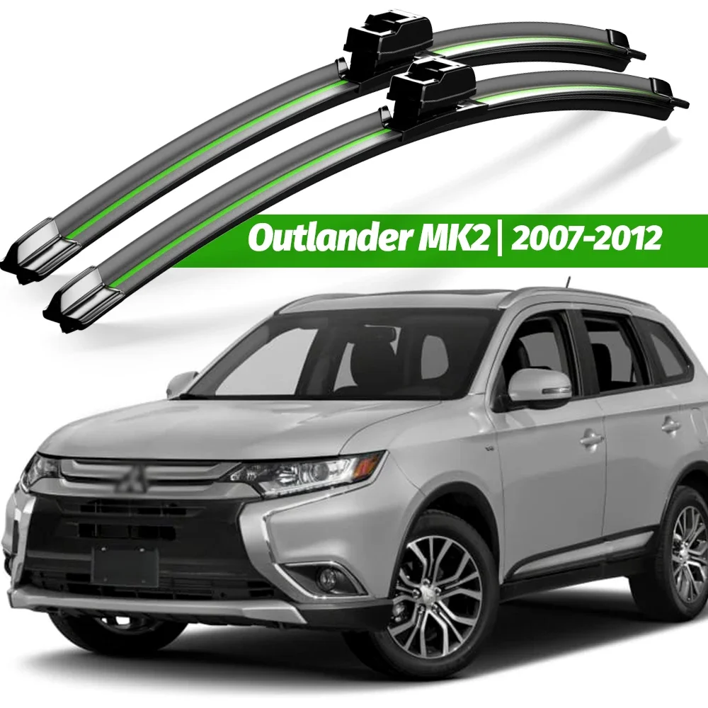 

Wiper LHD Front Wiper Blades For Mitsubishi Outlander 2 2007 - 2012 2011 2010 Windshield Windscreen Window 24"+21" Accessories