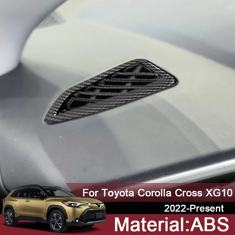 

For Toyota Corolla Cross XG10 2022-Present ABS Car Styling Dashboard Outlet SequinsInternal Protective Stickers Auto Accessories