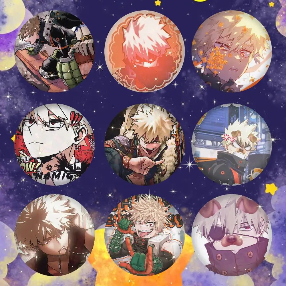 Pin de solapa de metal con insignia de K-Katsuki B-Bakugo, accesorio de disfraz, regalo de Navidad, regalo de cumpleaños