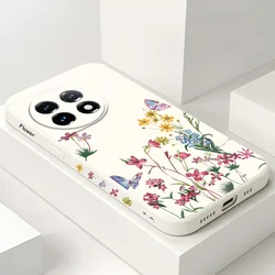 Dazzling Butterfly Phone Case For Oneplus 12 12R 11 11R 10 10R 10T 9R 9RT 9 8T 8 7 7T Pro 5G Liquid Silicone Cover