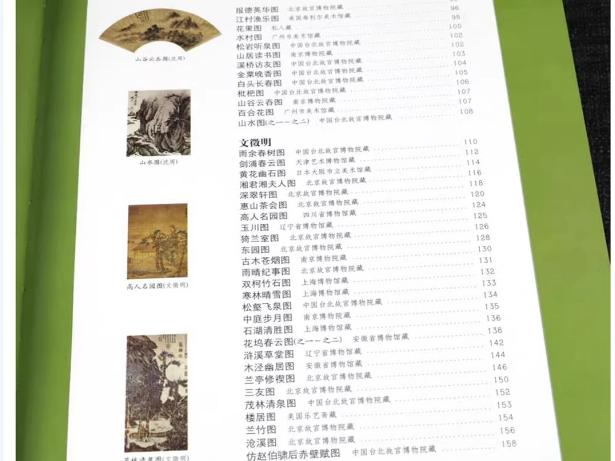 Chinese Famous Ancient Langscape Painting Book Shen Zhou,Wen Zhengming ,Tang Yin, Chou Ying Album