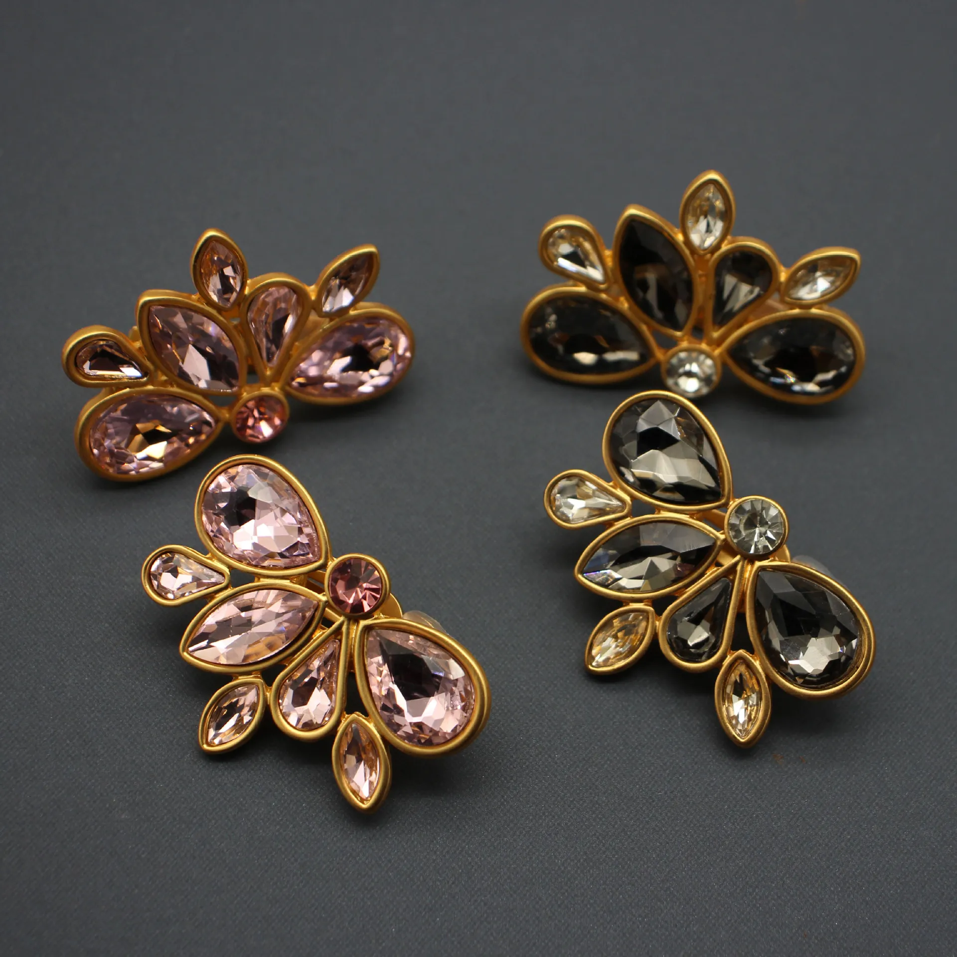 

Vintage-inspired butterfly rhinestone ear cuffs - slimming & stylish jewelry for export