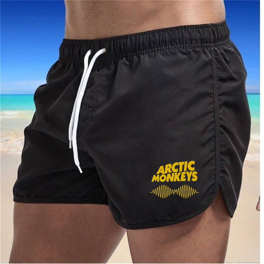 Drawstring Men Swim Trunks Swim Shorts Bathing Suit Quick Dry Board Shorts Breathable Summer Surfing Beach Shorts Sports Pants