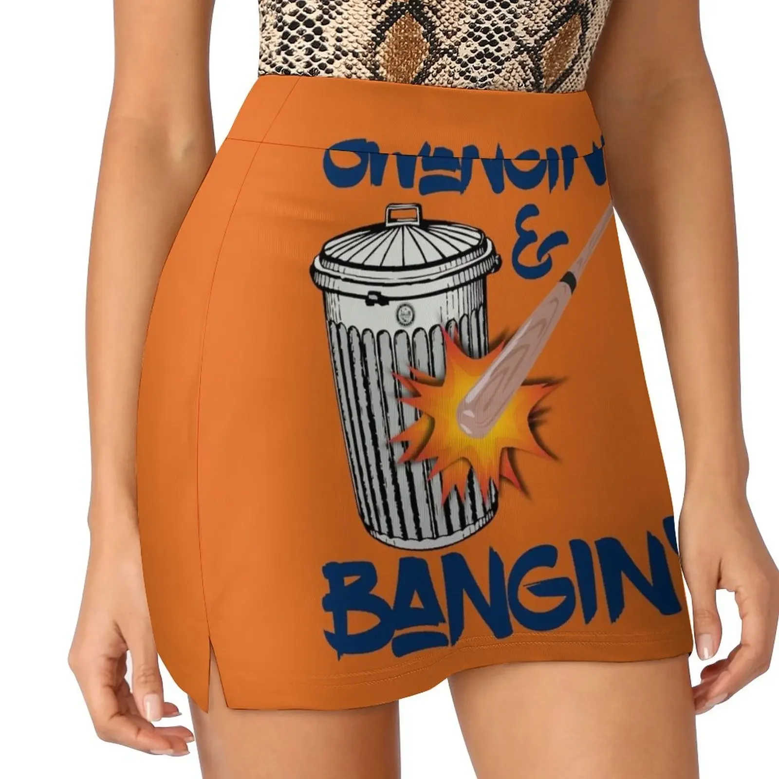 

Houston Swangin And Bangin Houston Baseball Sign Stealing Meme Mini Skirt kawaii clothes Women's summer skirt night club women