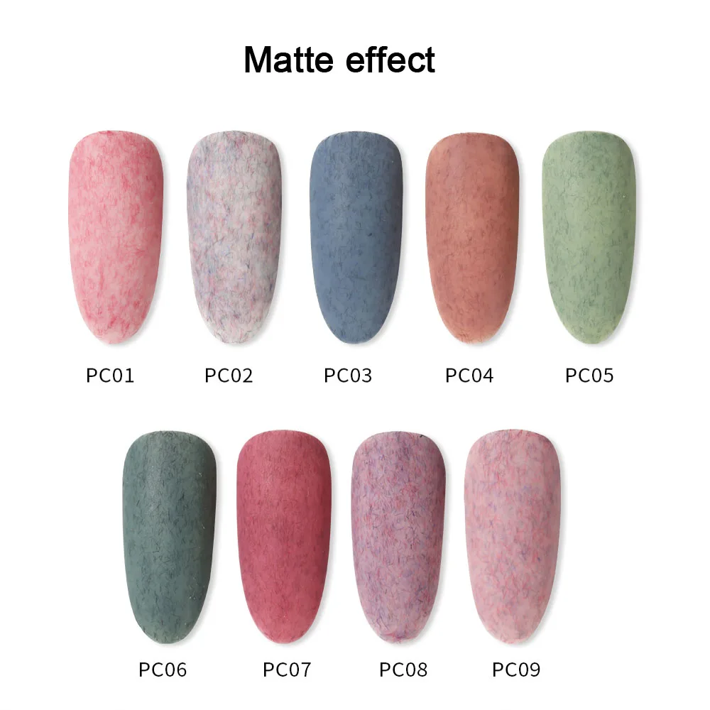 Vendeeni 9 Kleuren/set Furs Serie Gel Nagellak UV LED Pluizige Lak Manicure Nagelgel Lak Met Kleurenkaart TPO/HEMA Vrij