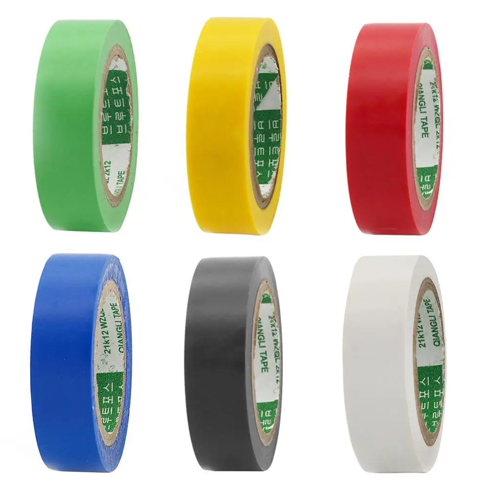 Electrical Tape Insulation Tape Electrical Tape Ultra-Thin And Ultra-Adhesive PVC Waterproof Retardant Tape 1 Roll OF 9 Meters