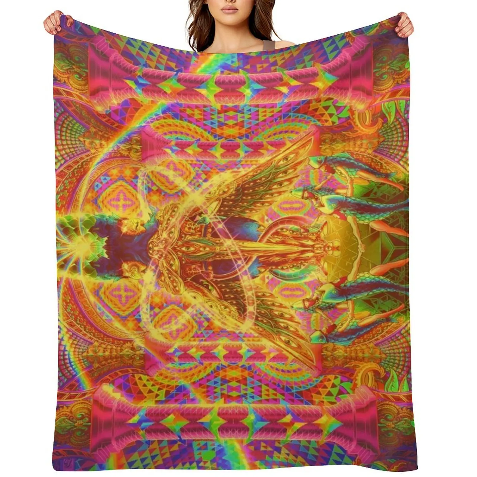 

Death by Astonishment Throw Blanket Designers Travel Sofa Quilt Blankets
