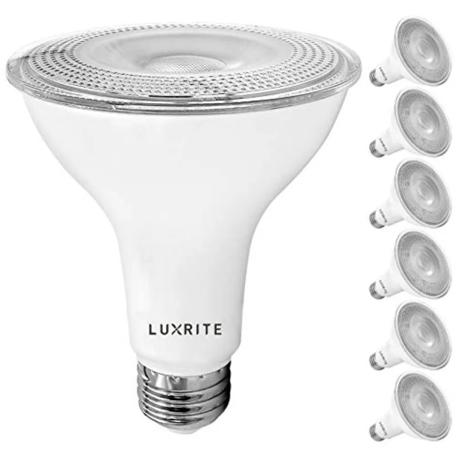 

6 Pack LED PAR30 Flood Light Bulb, 75W Equivalent, 2700K Warm White, 850 Lumens, 11W Dimmable, Indoor Outdoor Spotlight Bulb, W