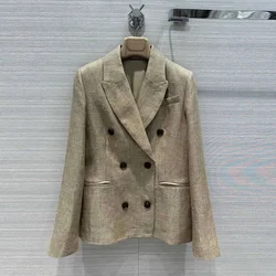 Blazer di lusso donna 2024 ripristina antichi modi eleganza donna Blazer e giacche donna donna tendenza 2023 Blazer abiti