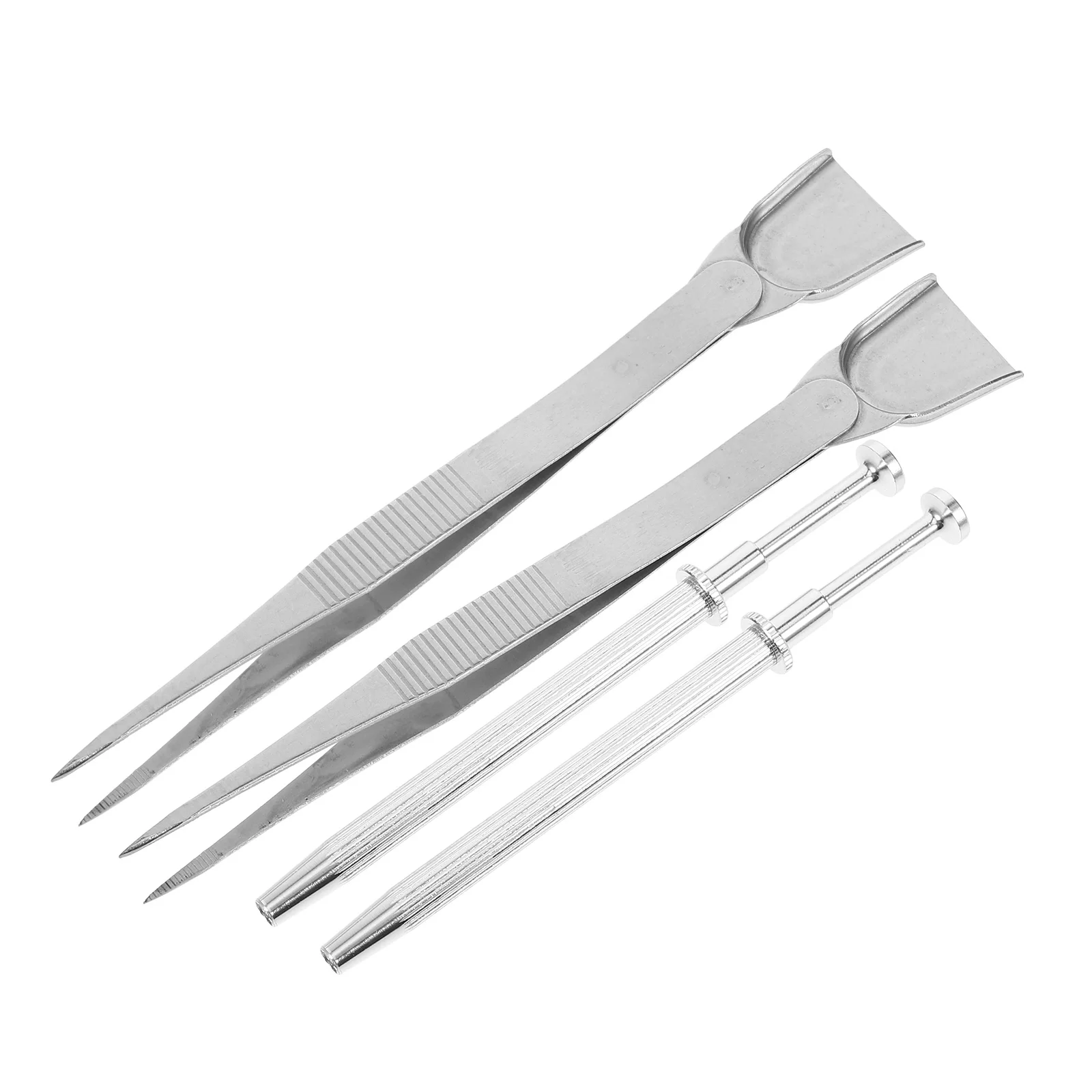 

1 set Cake Decorating Tool Aluminum Pearl Tweezers Stainless Steel Baking Supplies Claws Grabber Shovel Head Craft Tool