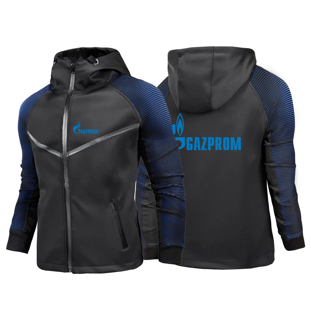 

2024 Men's Printing New Russia Gazprom Spring and Autumn Solid Color Pullover Hoodies Loose Fashion Racing Suit Hooded Tops