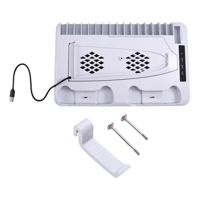 

Подставка для зарядки геймпада B69A, зарядная станция для консоли PS5, крючок для гарнитуры с RGB-подсветкой, для PS5 Disc и Digital Edition