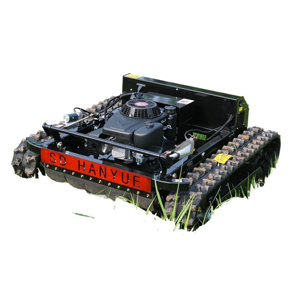 

Hanyue 600mm Crawler Robot Gasoline Self Propelled Grass Cutter Garden Remote Control Lawn Mower For Sale