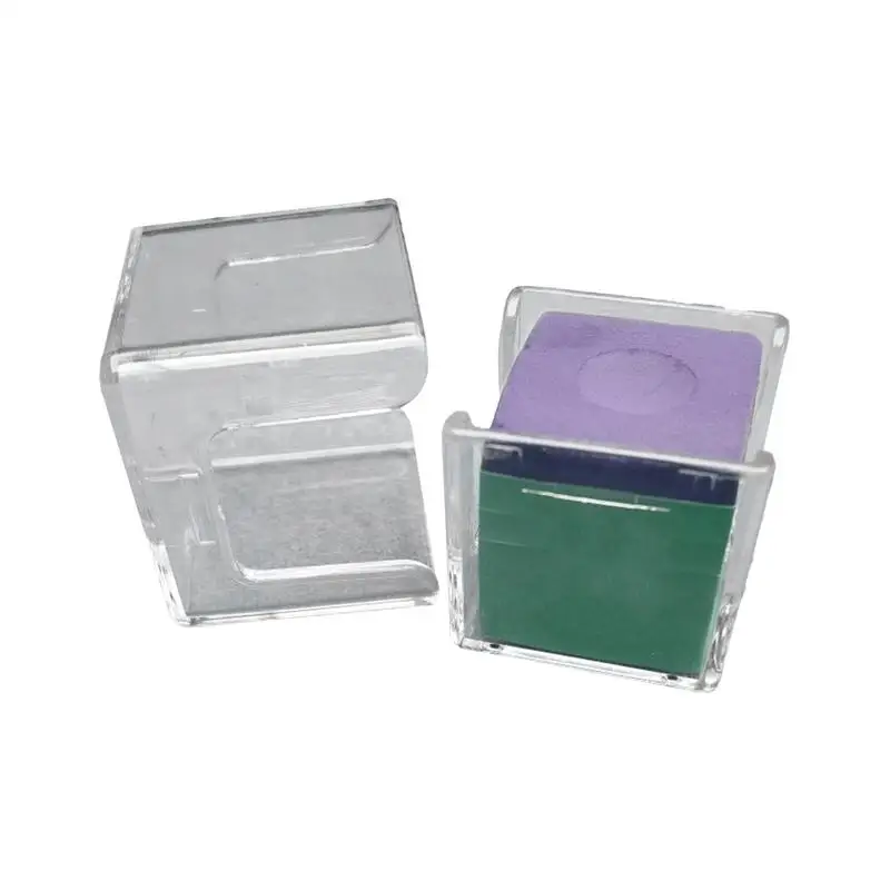 

Acrylic Billiard Chalk Powder Box Transparent Moisture-Proof Billiard Chalk Storage Decoration Box Pool Table Accessories