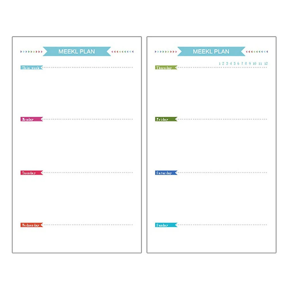 Ricariche di carta A6 a 6 fori Fogli a righe lisce per taccuino da viaggio Diario Planner Raccoglitore Blocco note resistente di ricambio